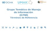Grupo Temático de Manejo de Información (GTMI) Términos de Referencia.
