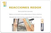 R EACCIONES REDOX María José París González Máster en formación del profesorado en Física y Química Metodología experimental y aprendizaje de la Física.