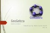 GeoGebra Geometría dinámica Elaborado por Ing. Alberto Carrillo Alarcón CBTis 86.