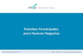 Trámites Municipales para Nuevos Negocios  Telfs.: 4353202 | cursos@miempresapropia.com.