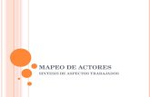 MAPEO DE ACTORES SINTESIS DE ASPECTOS TRABAJADOS.