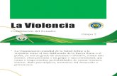 La Violencia y La Constotución de La Republica del Ecuador