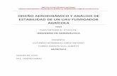 Diseño Aerodinámico y Análisis de Estabilidad de Un Uav Fumigador Agrícola