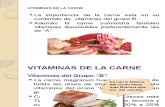 vitaminas de la carne