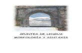Apuntes de Lengua-morfología y Sintaxis