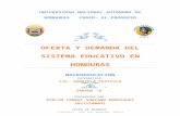 Oferta y Demanda Del Sistema Educativo en Honduras