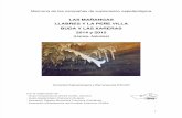 Memoria Campañas Peñe Villa y Llabres - Las Mañangas - Buda y Las Xareras, 2014 y 2015