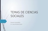 Presentación Temas de Ciencias Sociales