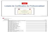 Listado de Certificados
