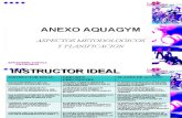Anexo Acuagym, Aspectos Metodologicos