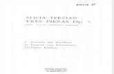 Alicia Terzian Tres Piezas Para Cuerdas Op. 5 1955 Partes