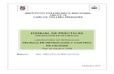 Manual de Metrología de Materiales para la realización de practicas en el laboratorio