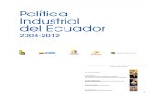 Politica Industrial Del Ecuador 2008-2012(1)