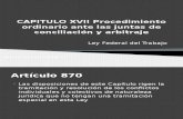 CAPITULO XVII Procedimiento Ordinario Ante Las Juntas de (1)