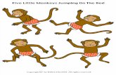 Monos Saltando en La Cama