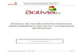 Manual de Valoracion de Puestos BOLIVIA TV