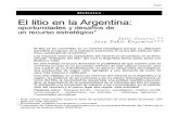 El Litio en La Argentina