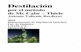 Destilación Por El Método de McCabe-Thiele. Valiente, Antonio. Facultad de Química, UNAM, 2010