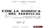 Con la Rubrica del Mariscal de Juan I. Livieres Argaña Tomo VI año 1859-60 Asunción