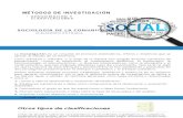 MÉTODOS de INVESTIGACIÓN - Sociología de La Comunicación
