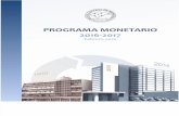 Programa Monetario 2016 2017
