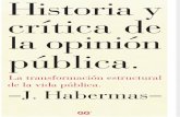 Historia y Crítica de La Opinión Pública - Habermas, Jurgen