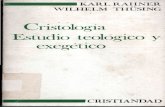 RAHNER, K. - THÜSING, W., Cristología. Estudio Teológico y Exegético, Cristiandad, Madrid 1975