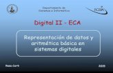 Representacion de datos y aritmetica basica eb sistemas digitales