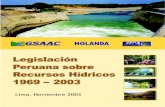 Legislación Peruana Sobre Recursos Hídricos