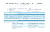 PLANIFICACIÓN DE LA UNIDAD DIDÁCTICA II  ( 1° - 5° )