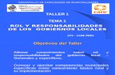 Rol Municipal - Taller 1, Tema 1