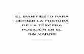 Manifiesto Para Definir La Tercera Posicion en El Salvador