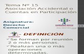 Tema Nº 15 Asociación Accidental o Cuentas en Participación
