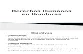 Derechos Humanos en Honduras Trabajo de Investigacion
