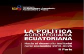 La Política Agropecuaria Al 2025 II Parte
