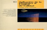 LIBRO - Aplicación de La Estadística Al Control de Calidad - 1993 - Angel Pola - 1 Edición