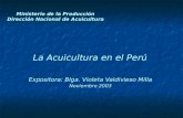La Acuicultura en El Perú