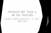 Resignificaciones Historia del Traje I - Cátedra María Ortíz UADE 2015