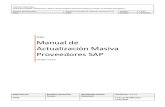 Manual Actualización Masiva Proveedores SAP