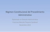 Régimen Constitucional Del Procedimiento Administrativo 2016-1