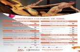 Programa Cultural de Abril en el Complejo Cultural Cholula