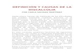 Definición y Causas de La Discalcúlia
