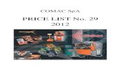 Lista de Precio-COMAC 2012