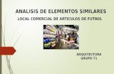 Análisis de Elementos Similares Local Comercial de Artículos de Futbol