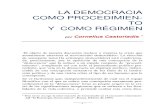 La Democracia Como Procedimiento y Como Regimen (3)