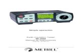 002 Telurómetro Metrel Manual en Español