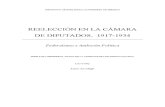 REELECCIÓN EN LA CÁMARA DE DIPUTADOS, 1917-1934