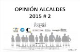 Encuesta Gallup alcaldía de Bogotá agosto de 2015