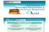 GOBIERNO DE GRANDES EMPRESAS Y POLITICA REGIONAL