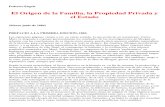 Origen de La Familia, La Propiedad Privada y El Estado - Engels Friedrich